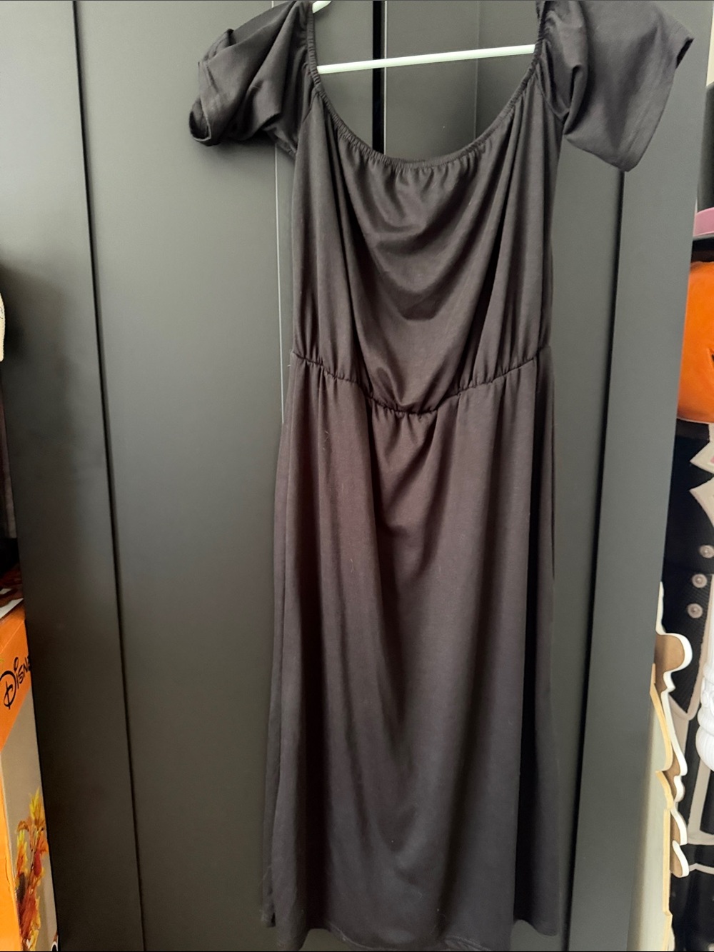 Black Off-Shoulder Women's Dress